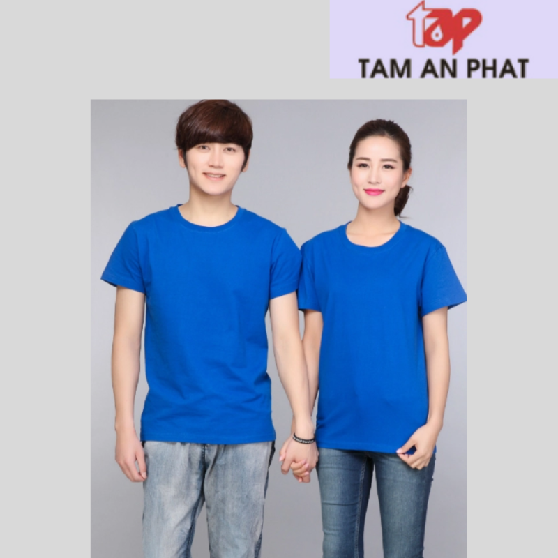 Phôi áo xanh cotton 65/35
