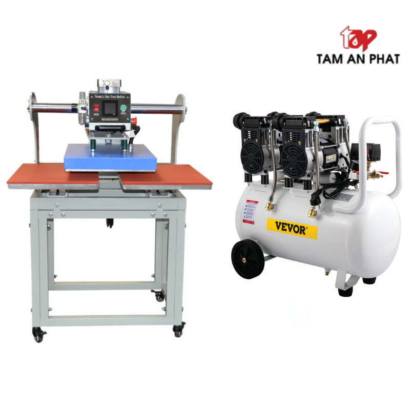 Máy ép nhiệt tự động khí nén