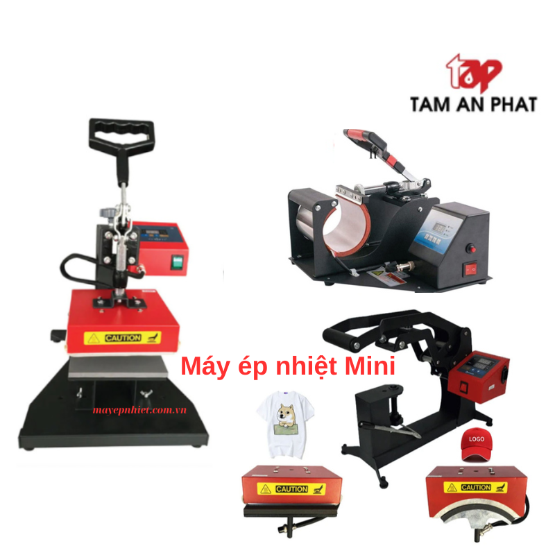 Máy ép nhiệt mini: máy ép nhiệt logo, máy ép nhiệt cốc, máy ép nhiệt mũ