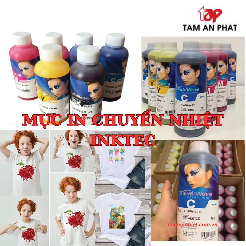 Mực chuyển nhiệt nào tốt? Gợi ý mực in chuyển nhiệt Inktec Hàn Quốc