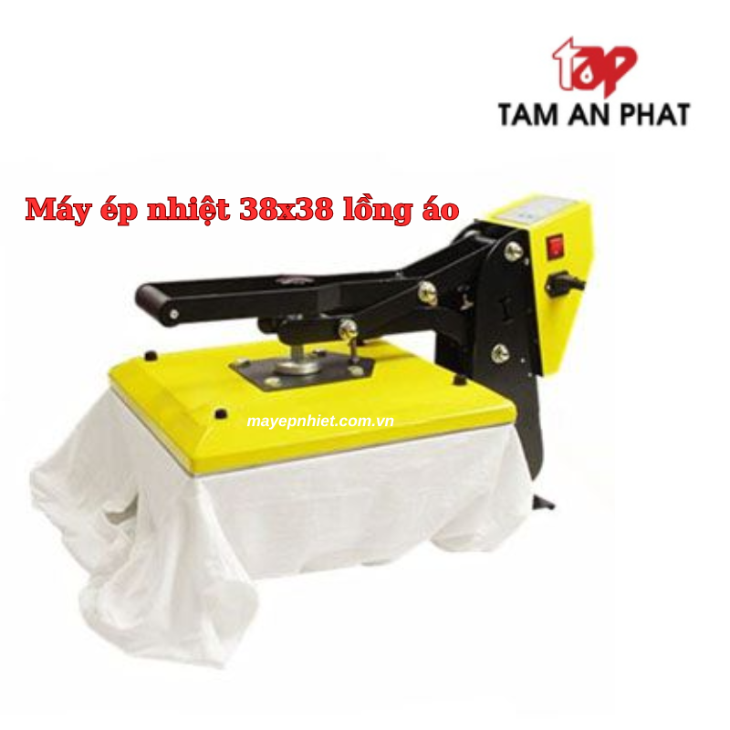 Máy ép nhiệt 38x38 lồng áo công cụ vàng cho ngành in ấn quần áo