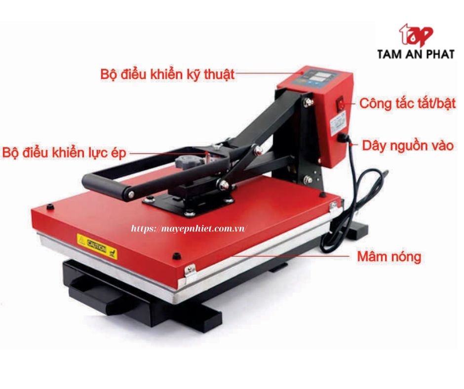 Máy ép nhiệt phẳng 32x45 khỏ nhỡ 