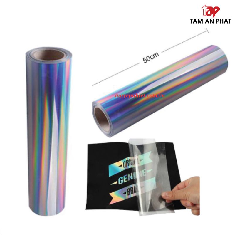 Decal chuyển nhiệt hologram in áo