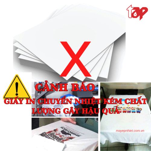 [CẢNH BÁO] Mua giấy in chuyển nhiệt kém chất lượng - gây hậu quả 