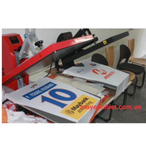 máy ép nhiệt logo, máy ép nhiệt phẳng, máy ép nhiệt tự động