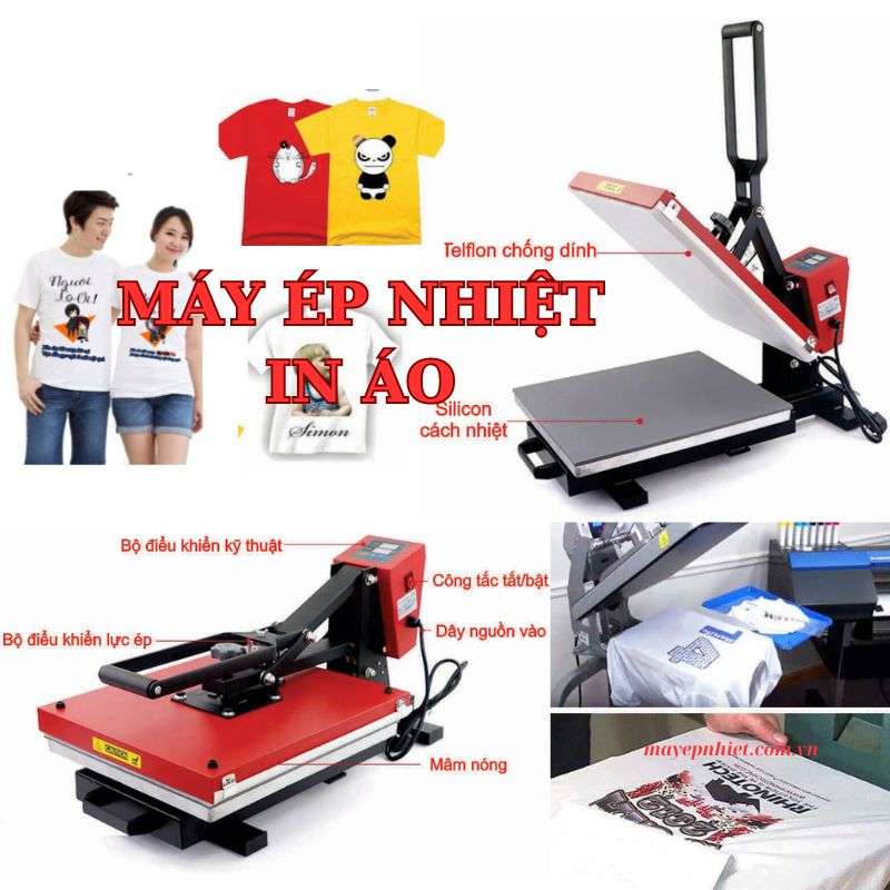 máy ép nhiệt in áo - công cụ không thể thiếu trong ngành thời trang sáng tạo