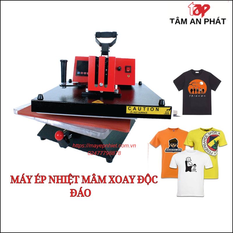 máy ép nhiệt mâm xoay 38x38