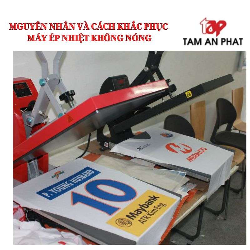 Nguyên nhân và cách khắc phục máy ép nhiệt không nóng