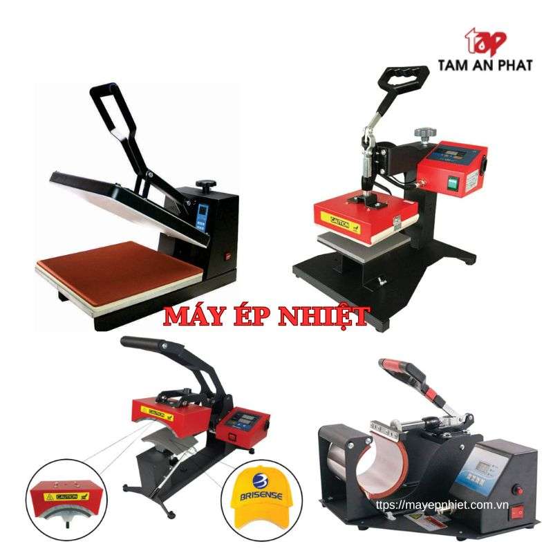 Tìm hiểu Máy ép nhiệt áo, máy ép nhiệt mũ, máy ép cốc, máy ép nhiệt logo