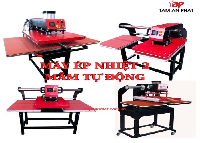Máy ép nhiệt 60x80 tự động 2 mâm khí nén