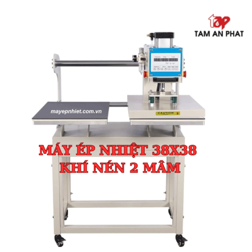 Máy ép nhiệt 38x38 tự động khí nén