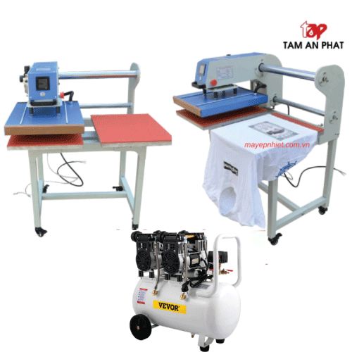 máy ép nhiệt tự động khí nén