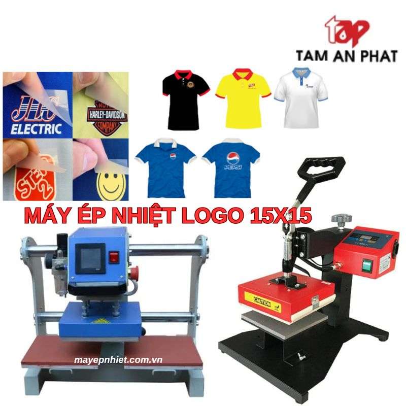 Máy ép nhiệt logo cầ