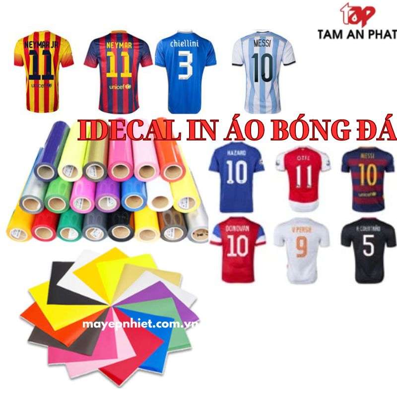 Decal in áo đá bóng, hướng dẫn in decal chuyển nhiệt lên áo bóng đá
