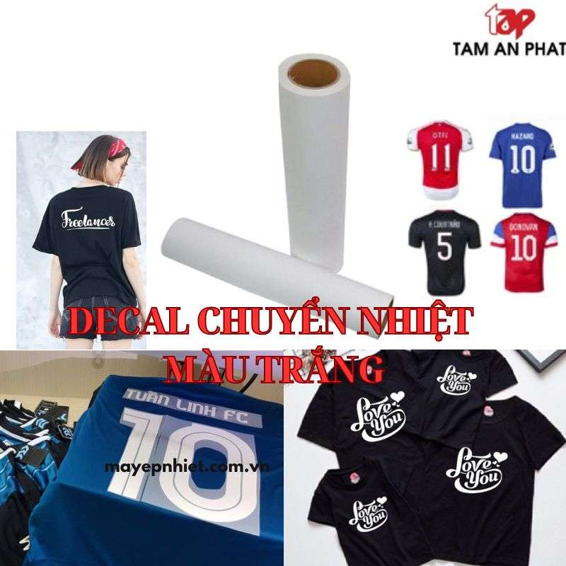 Decal PVC chuyển nhiệt màu trắng - sự lựa chọn hoàn hảo cho in áo