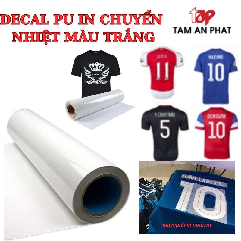 Decal ép nhiệt trên vải