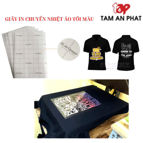 Cách in chuyển nhiệt hình ảnh lên áo tối màu