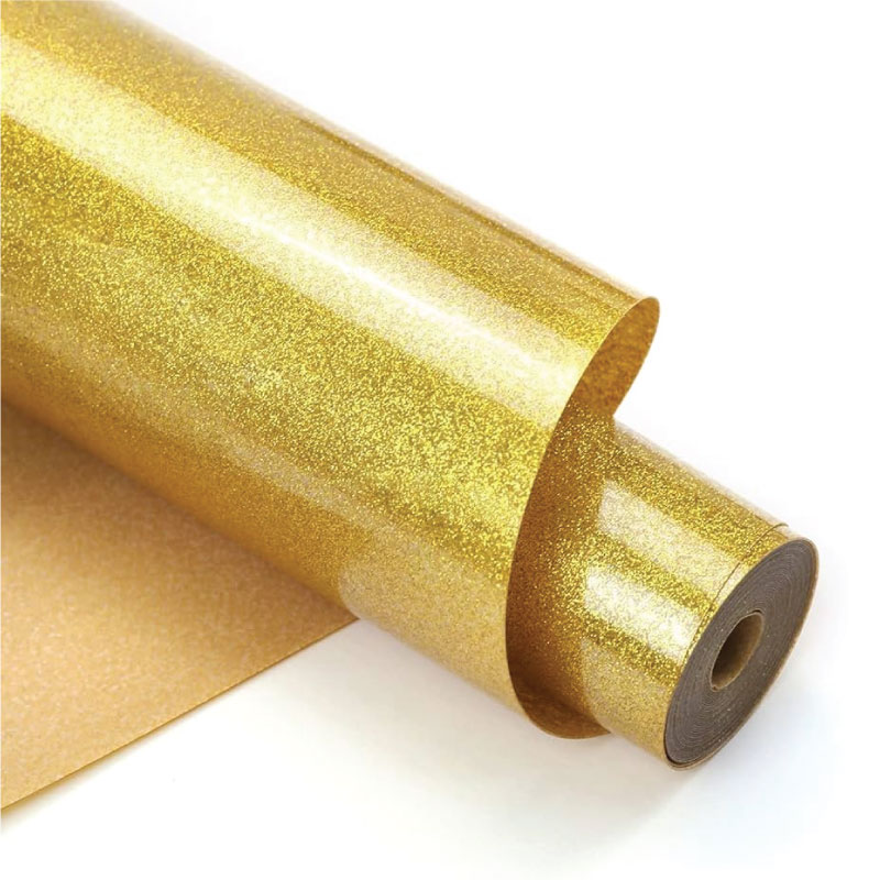 Decal chuyển nhiệt màu vàng nhũ