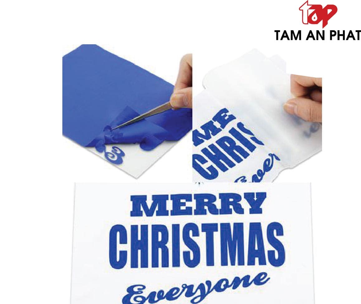 Decal chuyển nhiệt màu xanh đậm