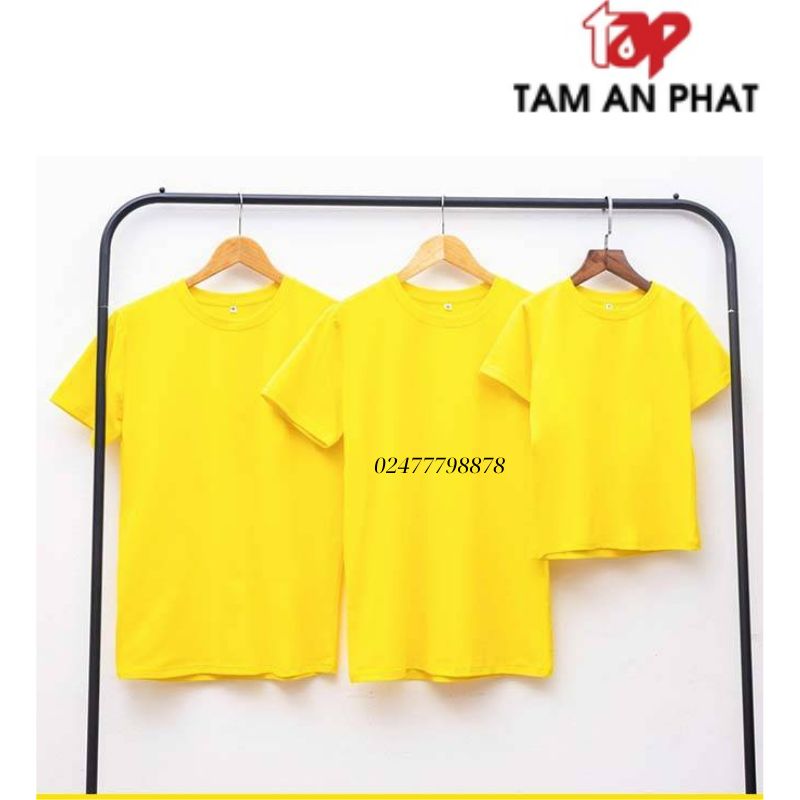 Phôi áo vàng vải cotton 65/35