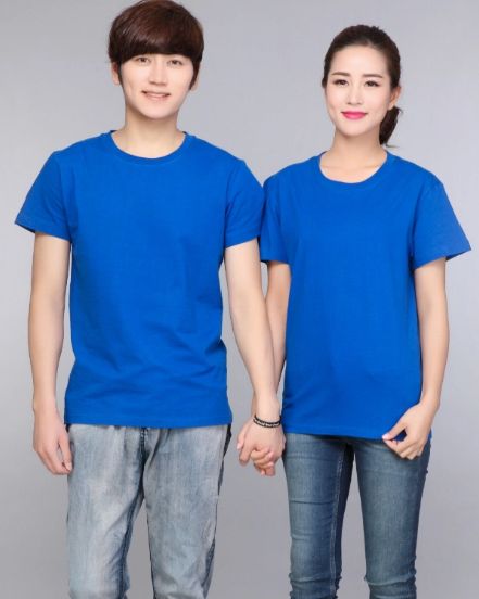 Phôi áo xanh vải cotton 65/35