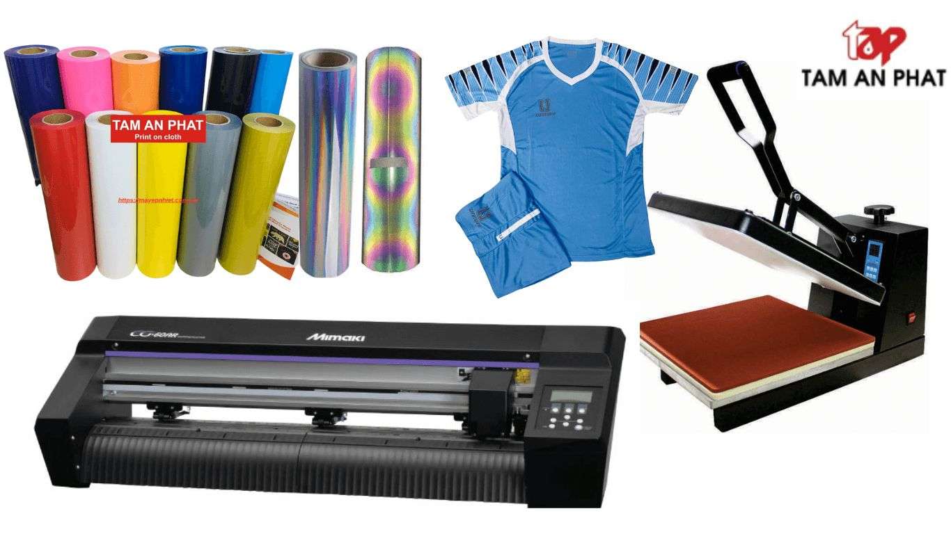 Chuẩn bị thiết bị và vật tư in áo thể thao