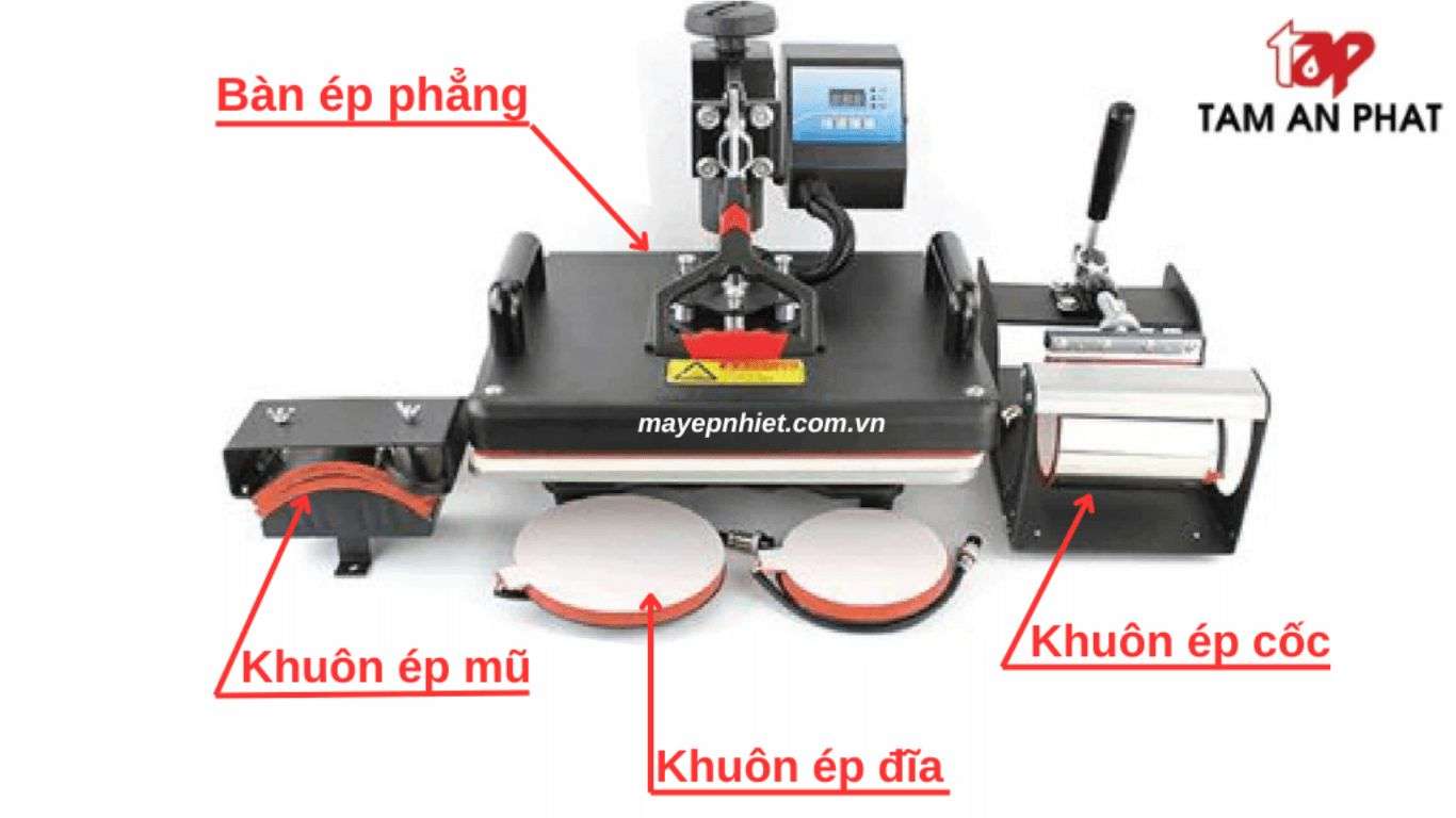 máy ép nhiệt đa năng 5‑in‑1