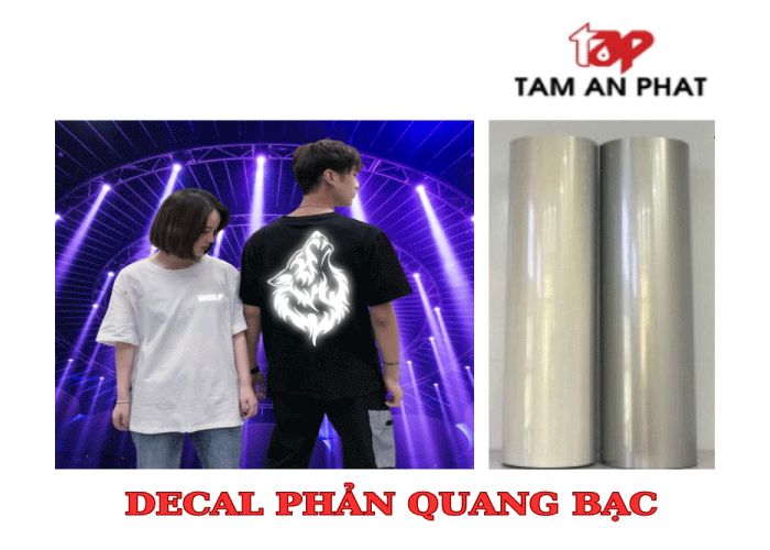 Decal bạc phản quang