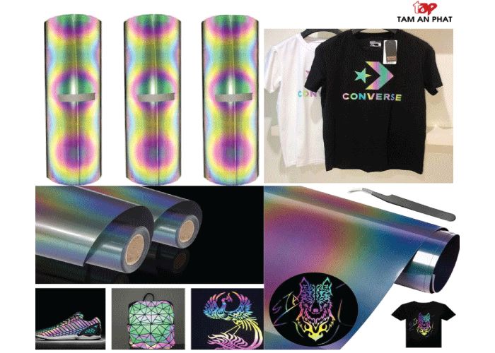 Decal phản quang 7 màu