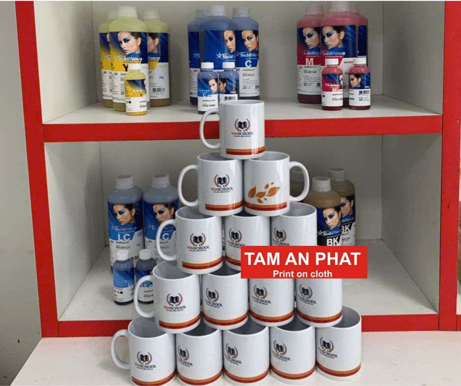 Mực in chuyển nhiệt dùng cho ly cốc sứ