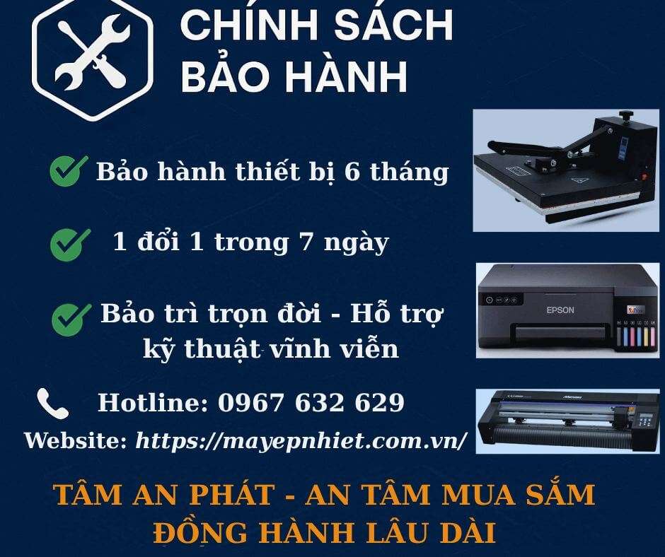 Chính sách bảo hành máy cắt decal Mimaki tại Tâm An Phát