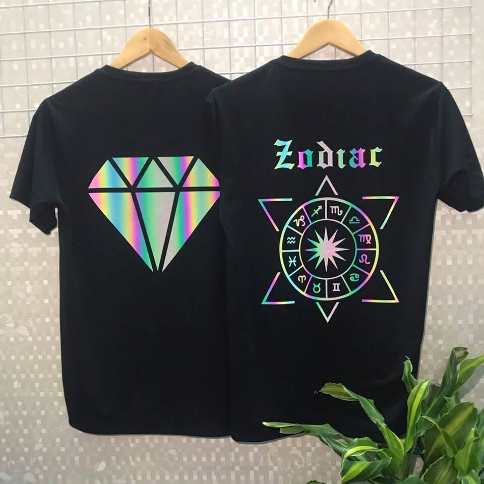  In decal trên áo tối màu, áo đen