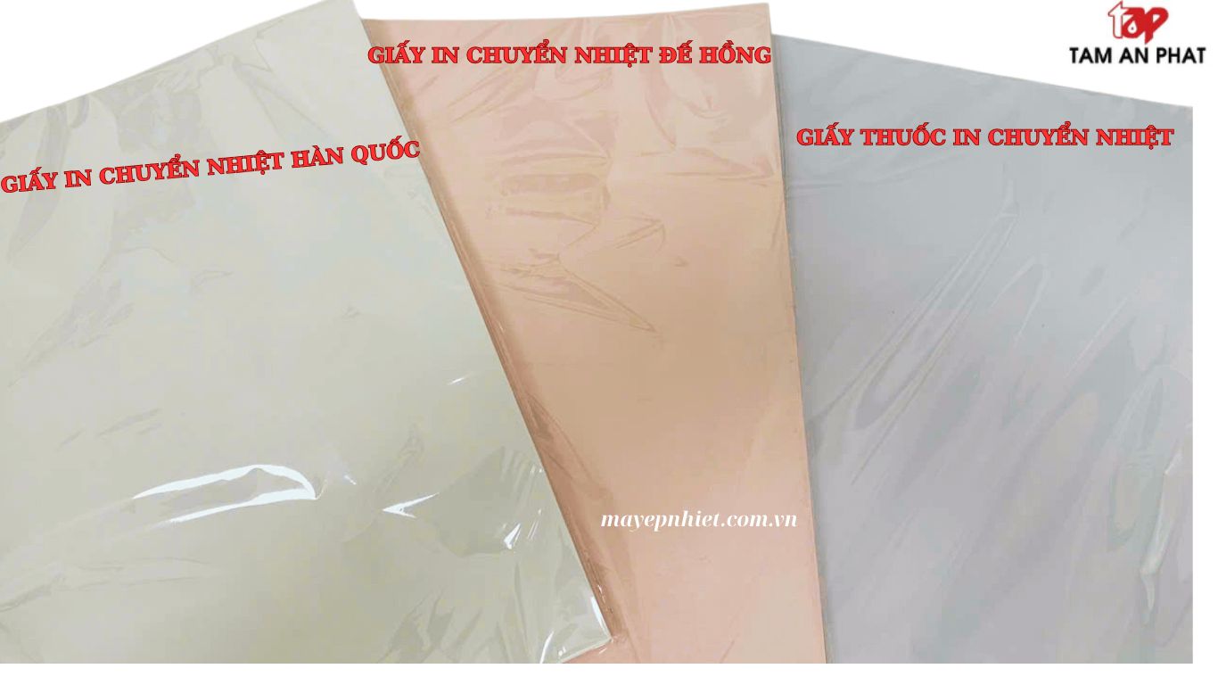 Bảng so sánh giấy in chuyển nhiệt đế hồng với các loại giấy khác