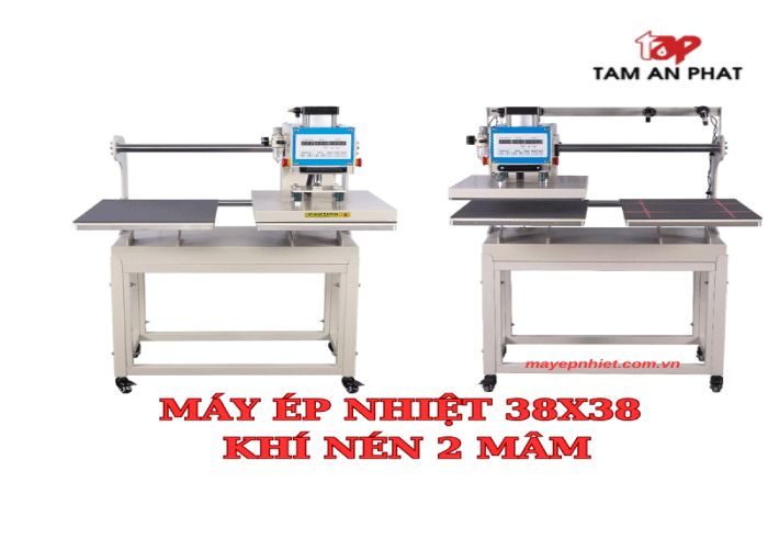 Máy ép nhiệt 38x38 tự động khí nén