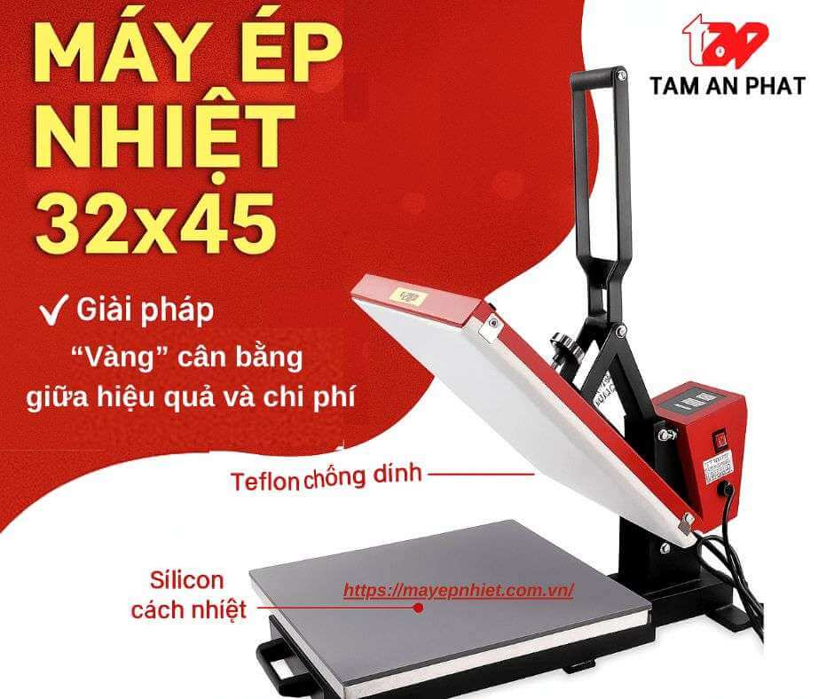 Máy ép nhiệt lồng áo 32x45