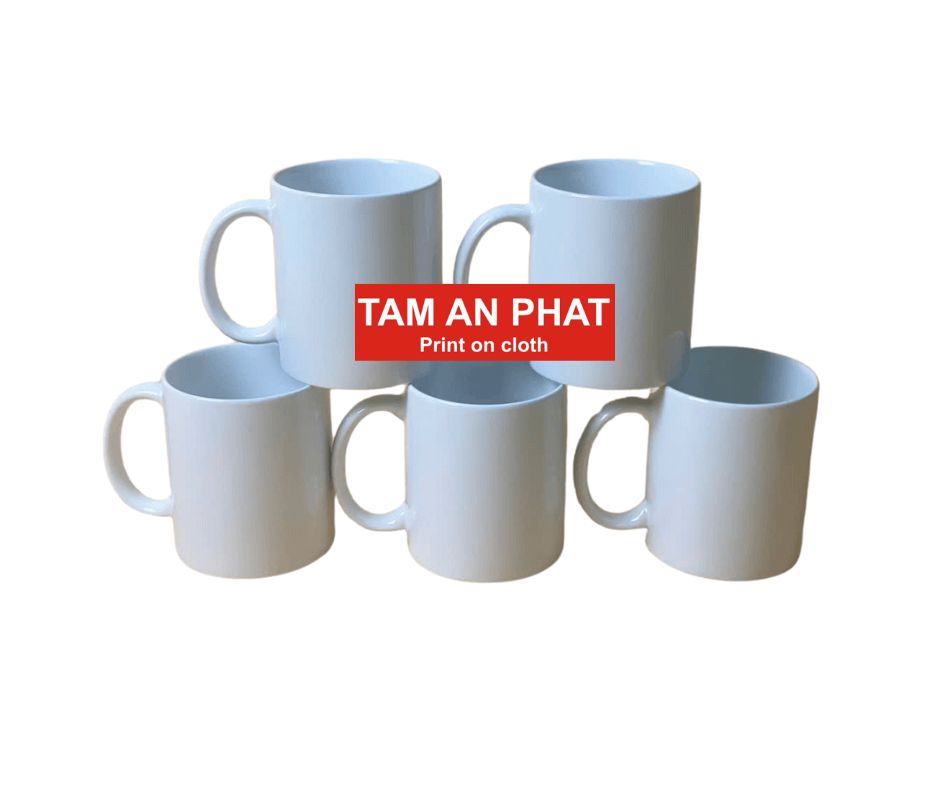 Cốc sứ trắng in nhiệt