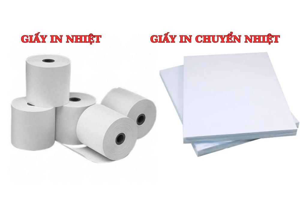  giấy in nhiệt và giấy in chuyển nhiệt