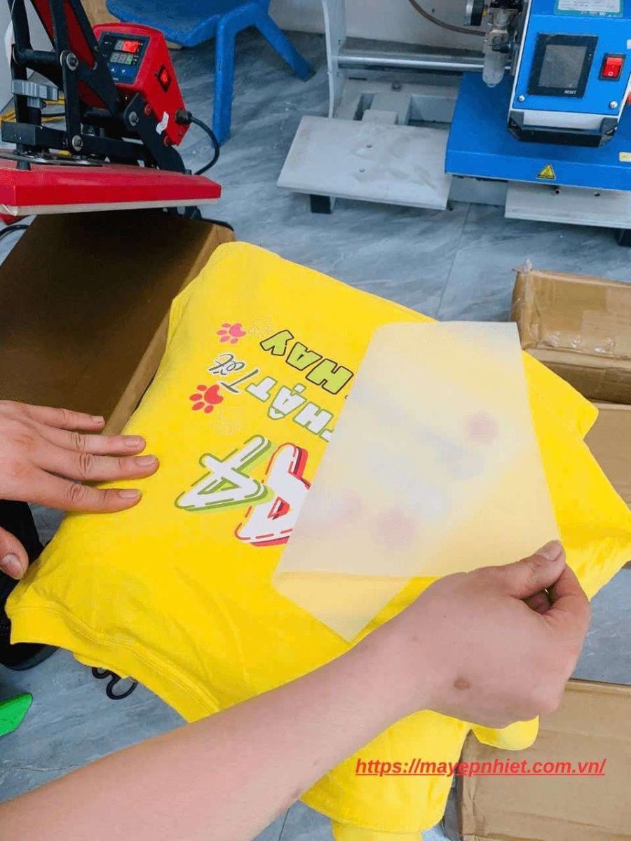 Hướng dẫn ép áo bằng máy ép nhiệt