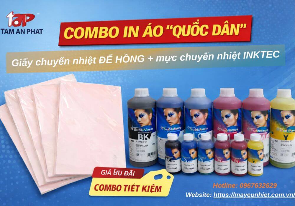  Sử dụng đúng loại mực in chuyển nhiệt cho giấy in chuyển nhiệt