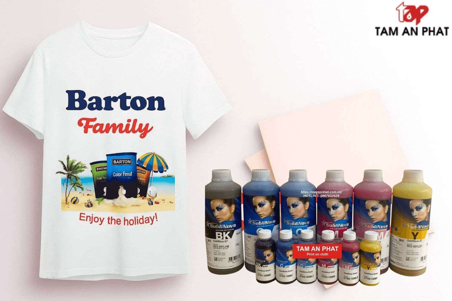 Giấy in chuyển nhiệt đế hồng