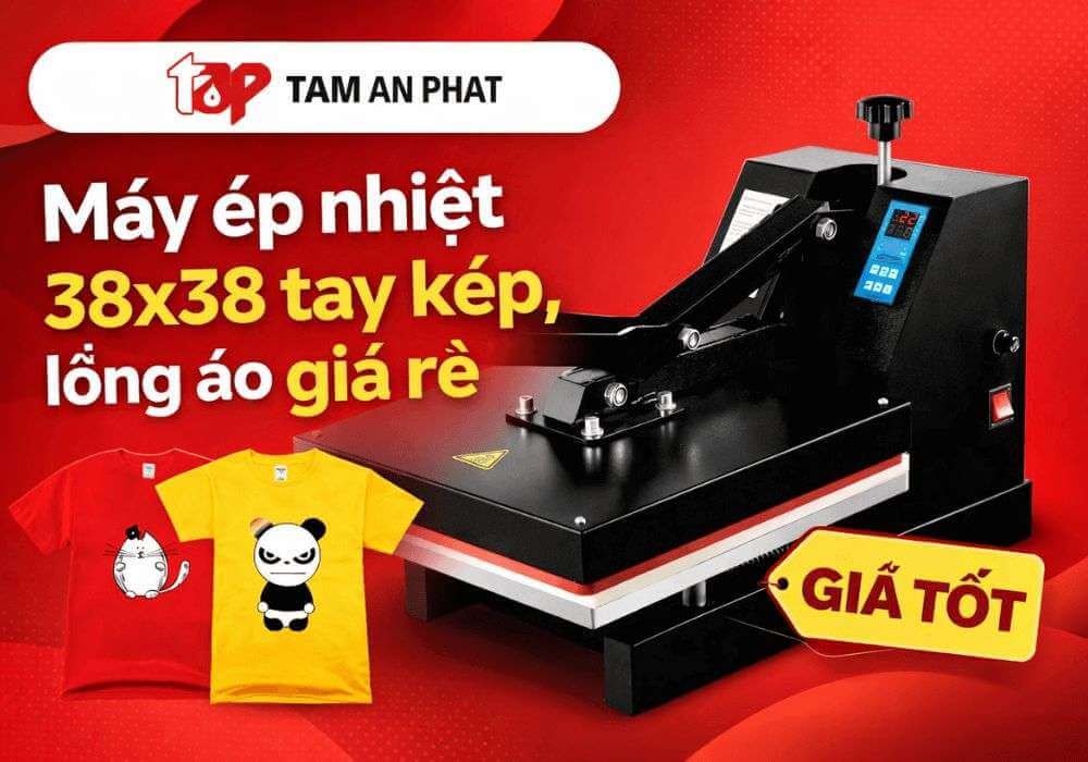 Máy ép nhiệt phẳng khổ 38x38
