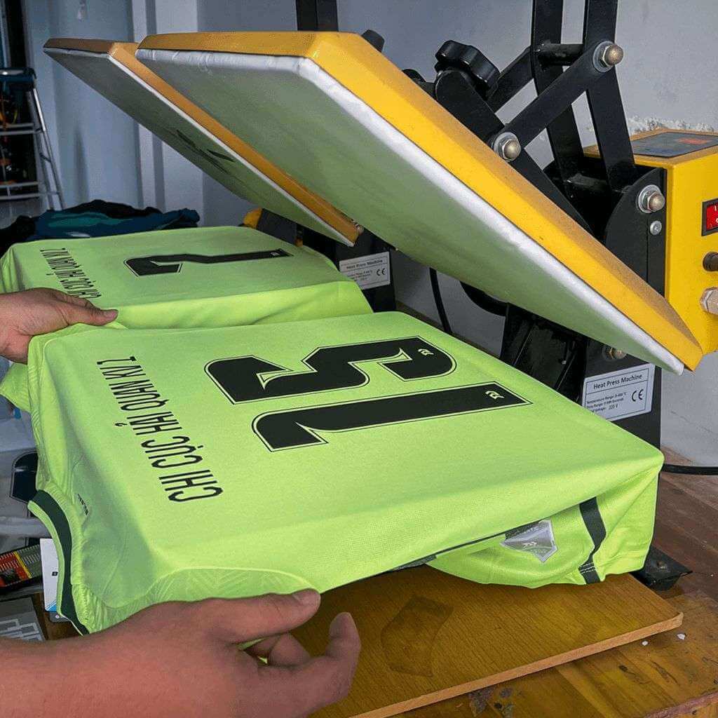 Máy ép nhiệt phẳng ép áo