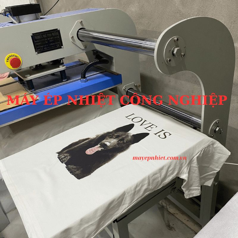 Máy ép nhiệt công nghiệp tự động bằng hơi 2 mâm