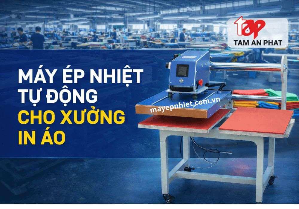 Máy ép nhiệt công nghiệp tự động bằng hơi 2 mâm