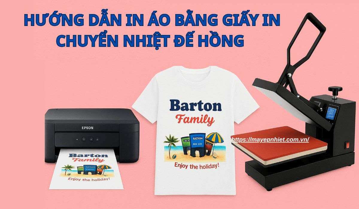 Hướng dẫn sử dụng giấy in chuyển nhiệt đế hồng