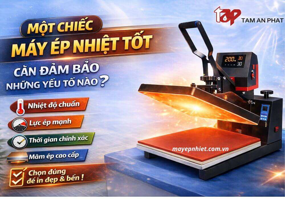 máy ép nhiệt tốt cần đảm bảo những yếu tố nào?
