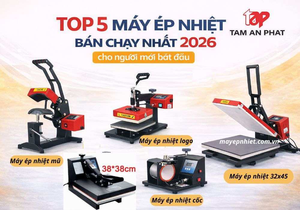  top 5 máy ép nhiệt bán chạy nhất 2026 cho người mới
