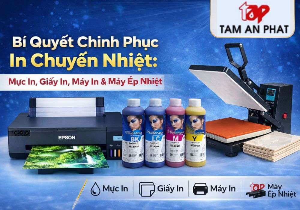 Trọn bộ thiết bị vật tư in chuyển nhiệt