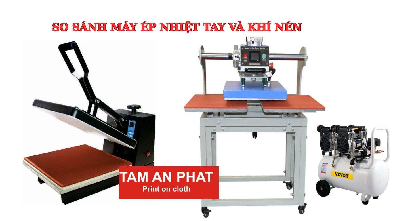 máy ép nhiệt ép tay và ép tự động