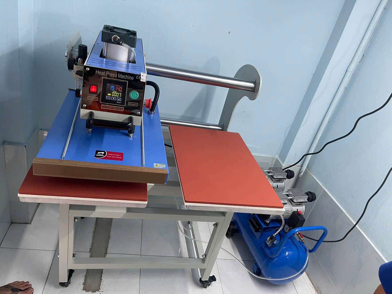  Máy ép nhiệt khí nén – Chuẩn công nghiệp